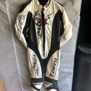 Dainese Black and White Women's Motorcycle Suit - Only wore once